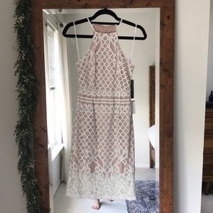 Lulus White patterned dress